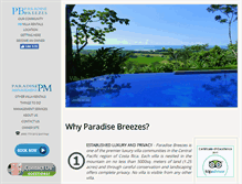 Tablet Screenshot of paradisebreezes.com